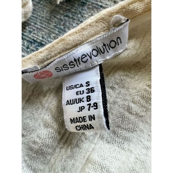 Sisstrevolution Ivory Bonnie Sleeveless Woven Mini Dress Small - Picture 5 of 9